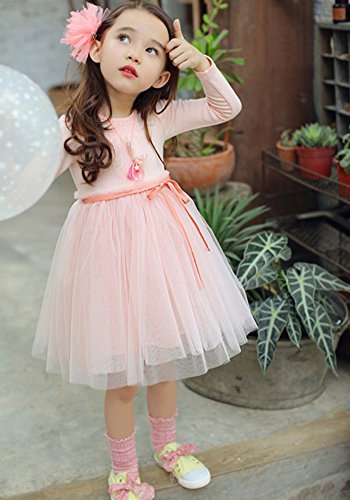 Amazon Dorababy秋タイプ韓国子供服 ふわふわワンピース かわいい