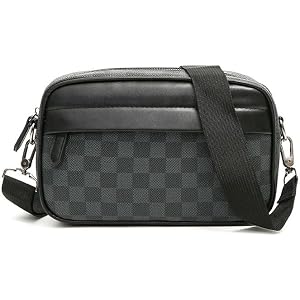 Men's leather single-shoulder bag, business casual crossbody tote, suitable for office, travel, outdoor, and daily use