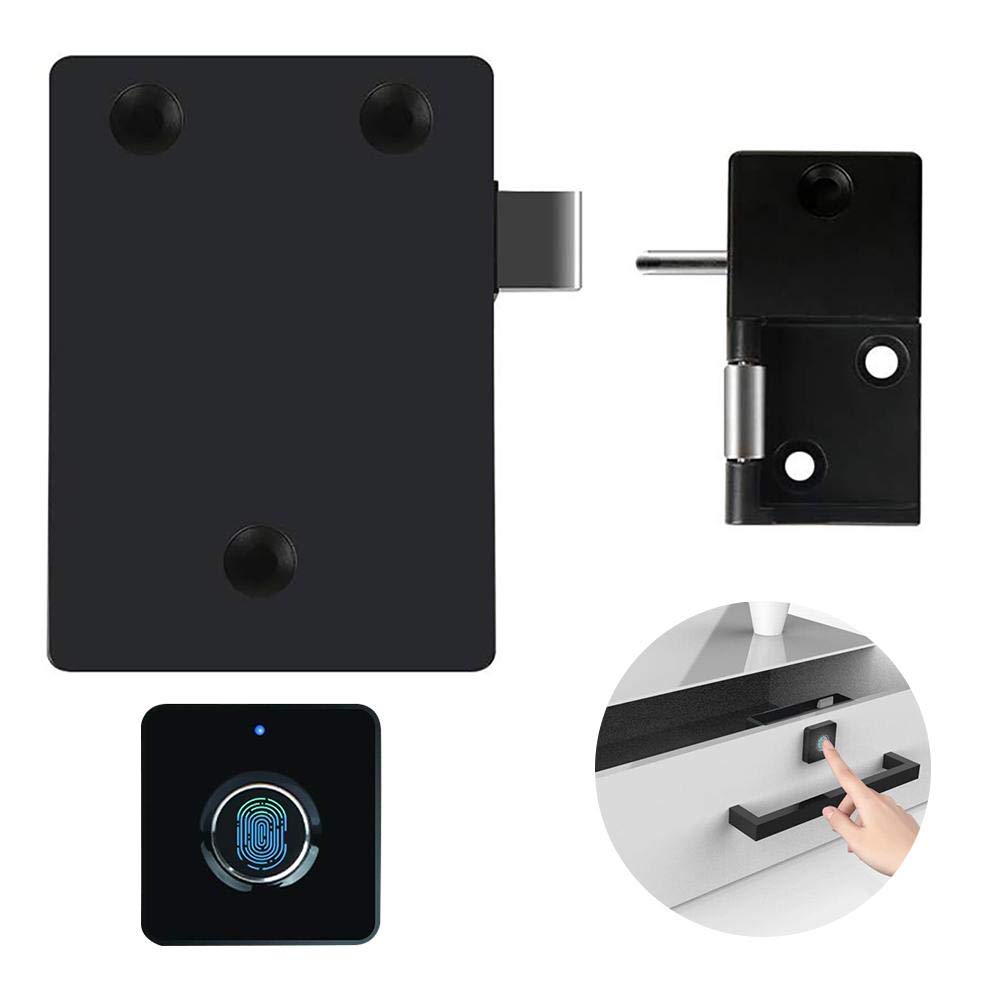 Lesgos Fingerprint Lock Biometric Keyless Wooden Box Furniture Drawer Cabinet Wardrobe Fingerprint Lock Usb Rechargeable Security Lock Standby Three Months For Home Office Public Places Amazon In Home Improvement