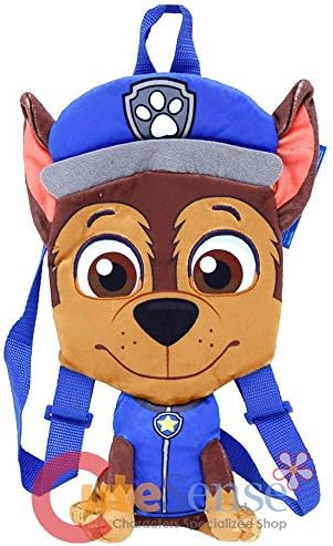 Paw Patrol Chase Plush Doll Backpack 14" Flat Costume Bag
