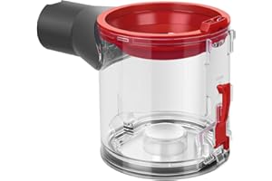 DrRobor Dust Bin Replacement Parts for Dyson V7 V8 SV10 SV11 Vacuum Cleaner, Canister Replacement Vacuum Attachments Clear Bin Part No.967699-01