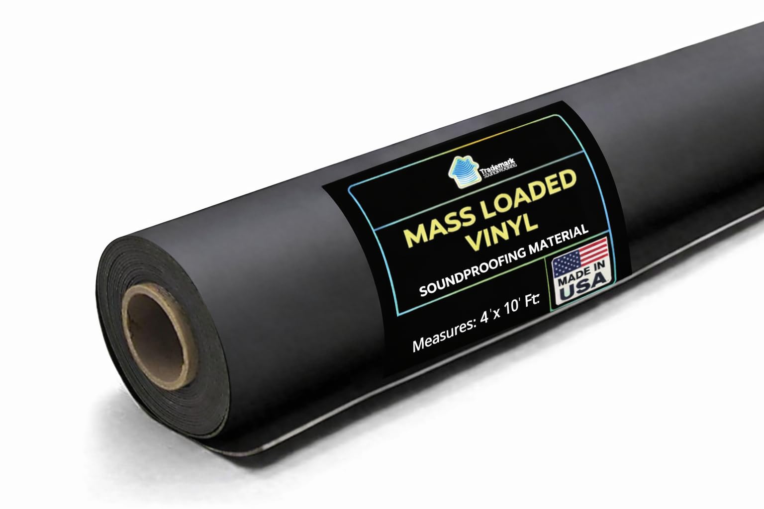Photo 1 of Trademark Soundproofing Mass Loaded Vinyl 1lb - MLV Soundproofing for Wall Sound Barrier - Sound Insulation - 4' x 10', Covers 40 sf - Made in USA