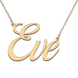 HUAN XUN Customized Custom Simple Any Name Necklace