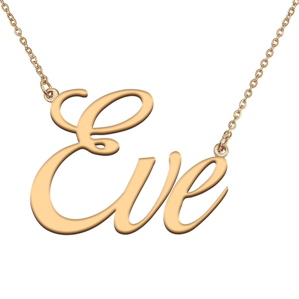 HUAN XUN Customized Custom Simple Any Name Necklace