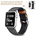 SKYLET Leather Bands Compatible with Apple Watch Band 49mm 45mm 44mm 42mm 41mm 38mm 40mm Men for iWatch Ultra SE Series 8 7 6 5 4 3 2 1, Classic Canvas Fabric Leather Straps for Women with Metal Clasp