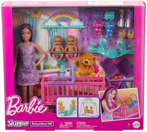 Skipper Bambola e playset cameretta con accessori