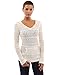 PattyBoutik Women's Hoodie Open Stitch Knit Top