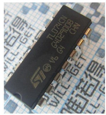 20PCS TL074 TL074CN IC OP AMP QUAD JFET DIP-14