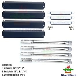 Direct store Parts Kit DG101 Replacement Charbroil Gas Grill Burners,Heat Plates and Crossover Tubes