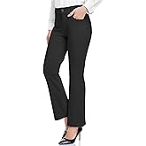HISKYWIN Womens Dress Pants Stretch Work Office Business Slacks Comfy Yoga Golf Pants with Pockets HF838A