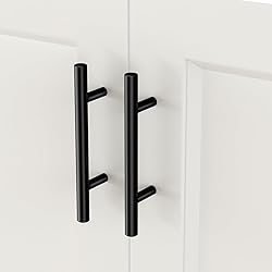 goldenwarm 25 Pack Black Cabinet Pulls Black