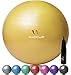 Wacces Fitness and Exercise Ball (Yellow, 65 cm)