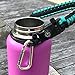Gearproz HydroCord Handle for Hydro Flask Water Bottles, Wide Mouth Hydroflask 1.0, Iron Flask, Thermoflask and Takeya Reusable Water Bottles, Paracord Survival Strap (Mint Compass)