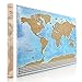 Vallesh - Scratch Off World Map Poster with Scratcher - Shows US States & Country Flags - Large, Detailed, Educational - Wall Art, Decor - Great for Kids, Family and Friends - Adventure and Travel Map