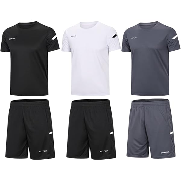 Clothes Athletic Shorts Shirt Set For Basketball Football Exercise Training Running Gym - Light