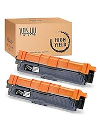 Voshy TN221 TN225 - Cartucho de tóner de repuesto para Brother TN221BK, compatible con Brother HL-3170CDW MFC-9130CW MFC-9340CDW MFC-9330CDW HL-3140CW HL-3180CDW Toner, 2.500 páginas (negro, 2 unidades)