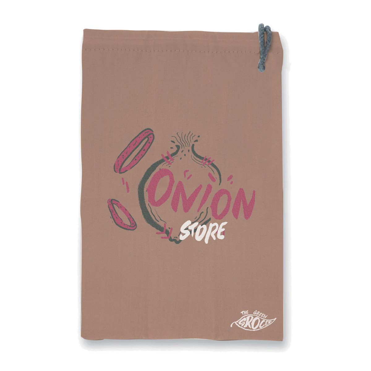 Eddingtons 86078 Green Grocer Onion Storage Bag, Cotton, Brown