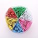 Dxg 450 Pieces Colored Paper Clips, 28mm, 50mm, Assorted Colors