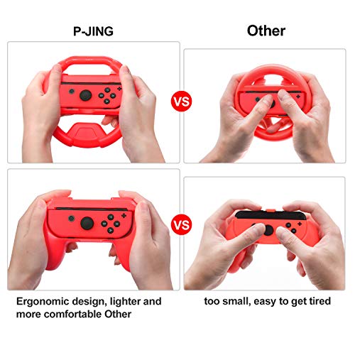 Accessories Kit for Nintendo Switch, 17 in 1 Essential Kit Including Carry Case Games Starter Wheel Grip Controller Charger TPU Cover Joy Con Covers Thumb Caps Game Card Slot Holder - Thumbnail 2