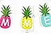 1.5m Colorful Summer Pineapple Banner Garland Pineapple Summer Letter Banner Luau Tiki Party Supplies Hawaiian Theme Decor SUNBEAUTY