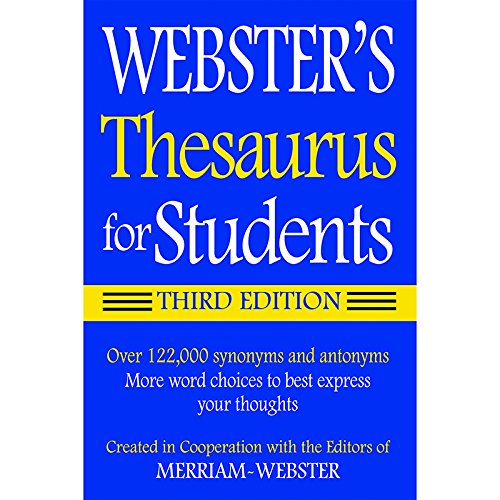 Webster's Thesaurus for Students, Third Edition B00QFXDJ5O Book Cover