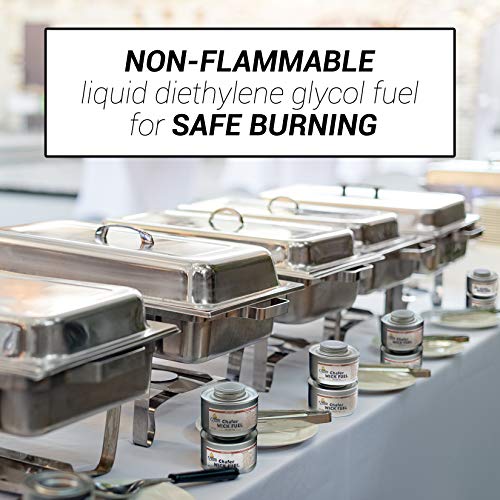 8 pk Chafing dish fuel cans, Chafer fuel 6 hour warmers, Safe canned heat fuel for chafing dish, - Thumbnail 4