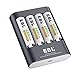 EBL AA Battery 1.5V AA Lithium Batteries 3300mWh with Micro USB Cable, 2 Hours Quick Charge USB AA Batteries 2 Packs