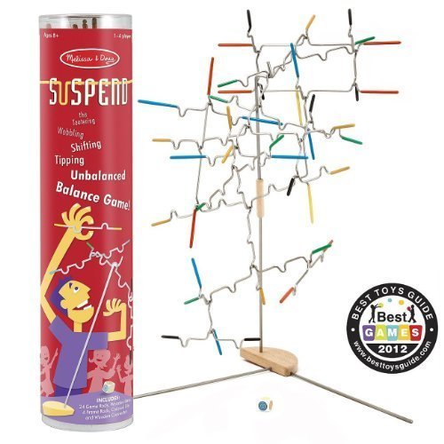 2 Item Bundle: Melissa & Doug 4371 Award-Winning Suspend Family Game+ Free Activity Book