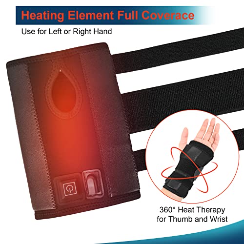 Heated Wrist Splint Brace for CarpalTunnel Syndrome, Adjustable