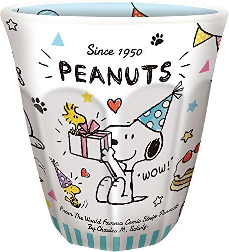 Amazon ティーズファクトリー スヌーピー Wプリント メラミン カップ パーティ H9 F8 8cm Snoopy Peanuts Snts 001 タンブラーグラス オンライン通販