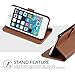 iPhone 6s Plus Case, TUCCH® Wallet Leather Case for iPhone 6s Plus / iPhone 6 Plus (5.5 inch), Slim Flip Folio Cases Book Cover with Credit Card Slots, Cash Clip, Stand Holder, Magnet Closure, Brown