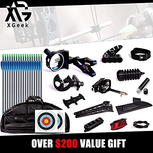 XGeek Compound Bow and Arrow kit, Hunting & Target Bow, with All