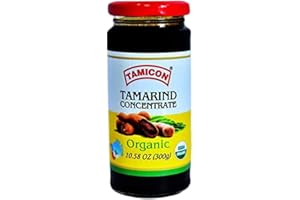 Tamicon Organic Tamarind Concentrate | Sweet & Sour Tamarind Paste for Indian Curries, Thai Sauces & Oriental Recipes | South Indian Flavor | Vegan & Gluten-Free | 10.58 Oz (300gm)