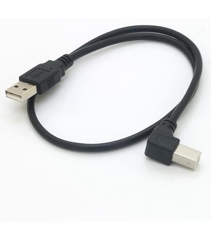 Amazon.com: StarTech.com 1m USB 2.0 A to Left Angle B Cable Cord