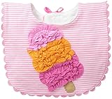 Mud Pie Baby Girl Bib Applique, Multi, One Size