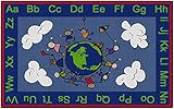 Flagship Carpets CE189-28W Happy World Rug, Promotes Acceptance with Cheerful Friends of Diverse Backgrounds, 5' x 8', 60
