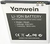 Yanwein Replacement Batttery 71479 for Samsung Galaxy Ace Style/Tracfone/Straight Talk/Net10/EB-B130