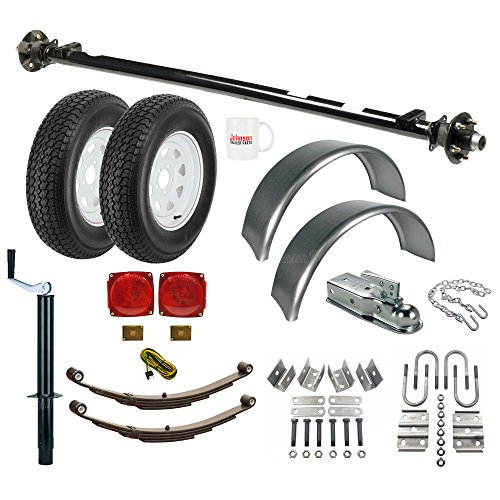 Trailer Parts Kit 2000 lb, Single Axle Trailer 4' 2" Wide, Model 1106 (Deluxe)