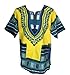 Vipada Handmade Traditional Dashiki Shirt for Men and Women (Large, Yellow)