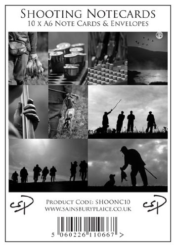 10 Shooting notecards with envelopes by Charles Sainsbury-Plaice. Perfect for invitations and thank you letters.