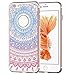iPhone SE / 5S / 5 Case, A-store Mint Mandala Totem Series Hybrid TPU Soft Back Cover Protective Case for iPhone SE / 5S / 5