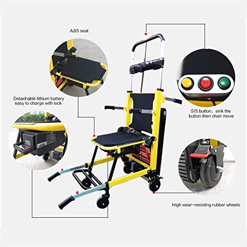 SED Lightweight Trolley Auxiliary Wheelchairs Self-Propelled Wheelchairs Folding Compact Electric Wheelchair Mobile Stair Climber Adjustable Walking Assist Utility Carts
