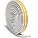 fowong D Weather Stripping White - 2 Seals, 3/8
