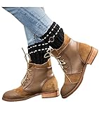 Dimore Womens Boot Cuffs Boot Topper Knitted leg Warmer Button Cuffs Crochet Thick Warm Cuff Black