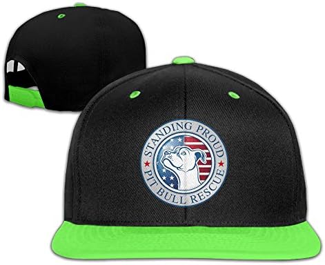 American Pitbull Standing Pround Adjustable Unisex Hip-hop Cap Graphic Flat Hat For Boy Girl One Size
