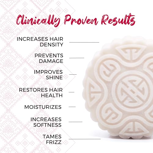 Viori Terrace Garden Shampoo and Conditioner Bar Set and Bamboo Holder- Made with Rice Water for Hair Growth - Handcrafted Sulfate Free Shampoo and Conditioner