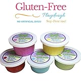 Aroma Dough Clean Dough- Gluten-Free, Soy-Free, Fragrance Free & Dye Free Play Dough Set - Hypoallergenic - Back to School Supplies for Kids - Sensory Play Dough 5 Pack