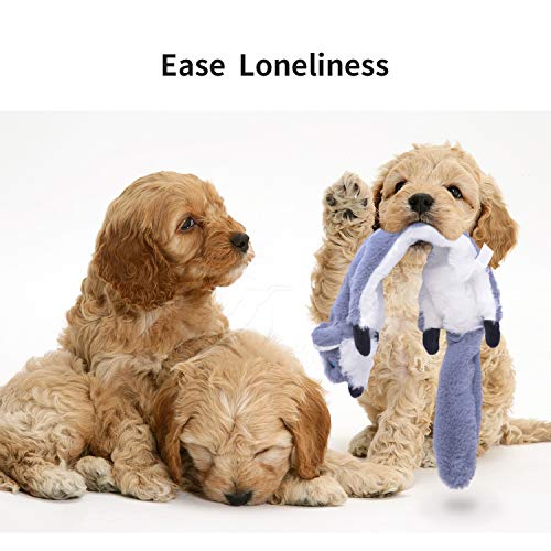 Nocciola 6 Pack Dog Squeaky Toys Three no Stuffing Toy and Three Plush Pet Toys with Stuffing for Small Medium Large