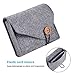 ProCase MacBook Power Adapter Case Storage Bag, Felt Portable Electronics Accessories Organizer Pouch for MacBook Pro Air Laptop Power Supply Magic Mouse Charger Cable Hard Drive Power Bank –Gray