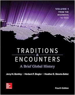 Amazon Com Traditions Encounters A Brief Global History Volume 1 9781259277276 Bentley Jerry Ziegler Herbert Streets Salter Heather Books